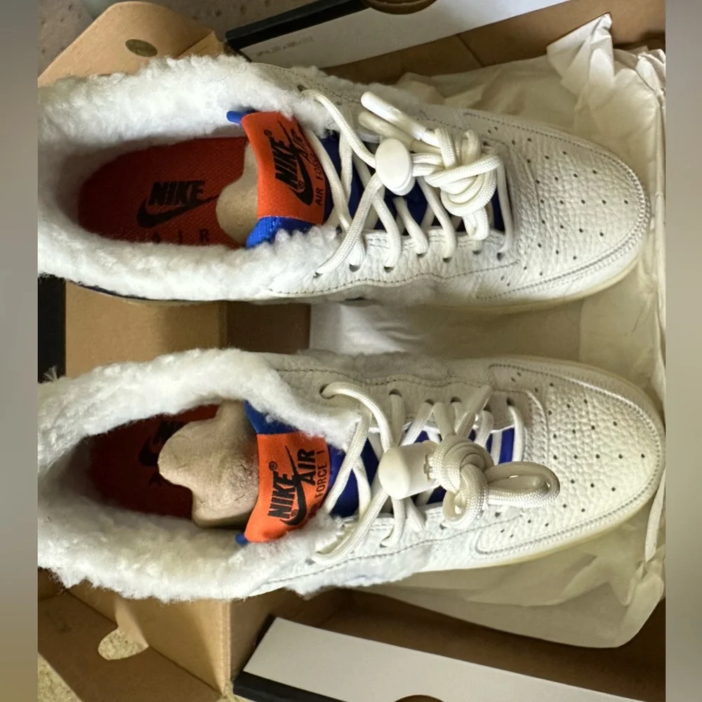 NIB - Nike Air Force 1 Low '07 Sherpa Fleece (Women's) - Picture 5 of 8